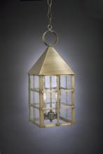 Northeast Lantern 7142-DAB-LT2-CLR - Pyramid Top H-Bars Hanging Dark Antique Brass 2 Candelabra Sockets Clear Glass