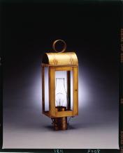 Northeast Lantern 8043-DB-LT2-CLR - Culvert Top Post Dark Brass 2 Candelabra Sockets Clear Glass