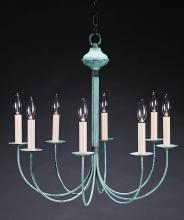 Northeast Lantern 908-DB-LT8 - Hanging J-Arms Dark Brass 8 Candelabra Sockets