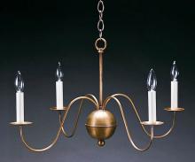 Northeast Lantern 949-DAB-LT4 - Hanging S-Arms Dark Antique Brass 4 Candelabra Sockets