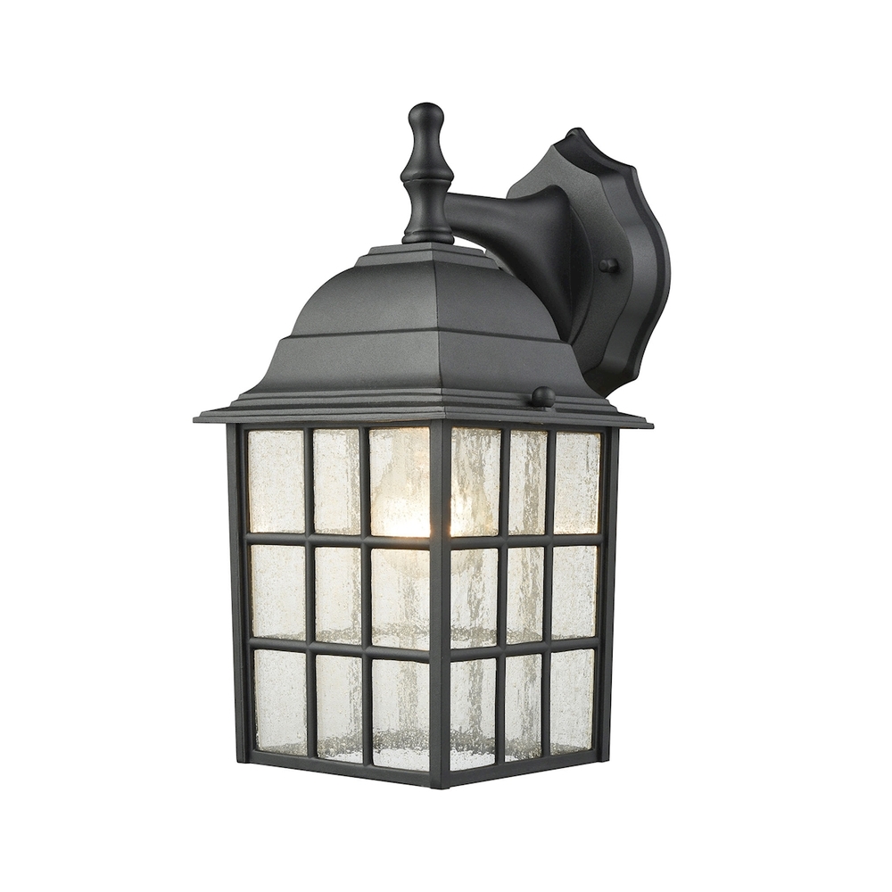 Thomas - Outdoor Essentials 12'' High 1-Light Outdoor Sconce - Satin Black