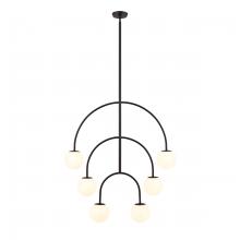 ELK Home H0018-10373 - Doby 34'' Wide 6-Light Pendant - Matte Black