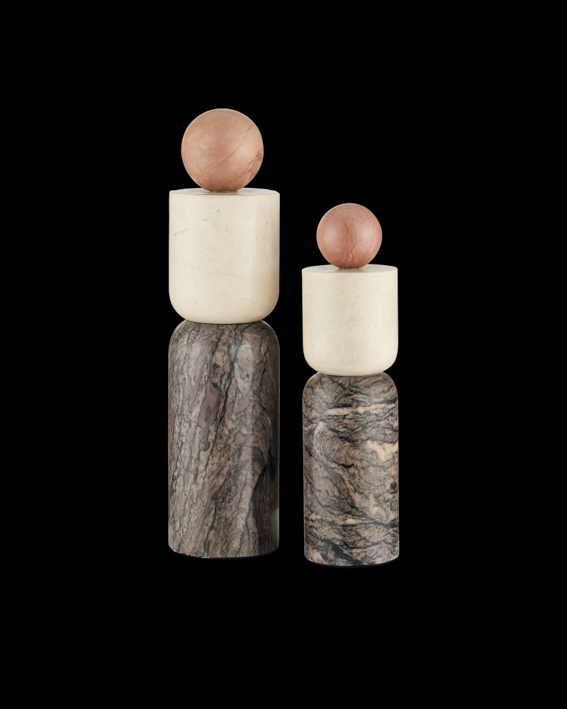 Moreno Marble Objects Set of 2