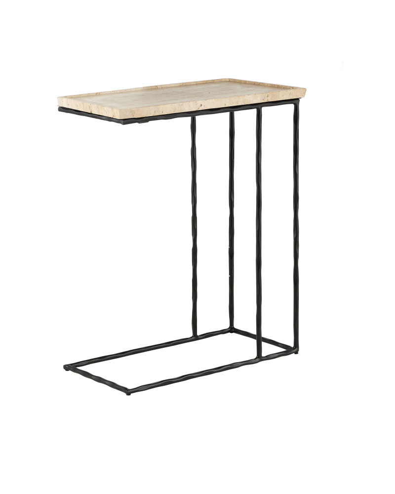 Boyles Travertine C Table