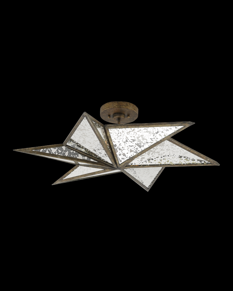 Stargazer Bronze Semi-Flush Mo