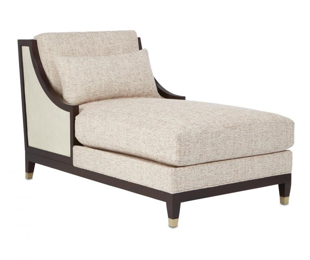 Evie Walnut Chaise, Fava Rosad