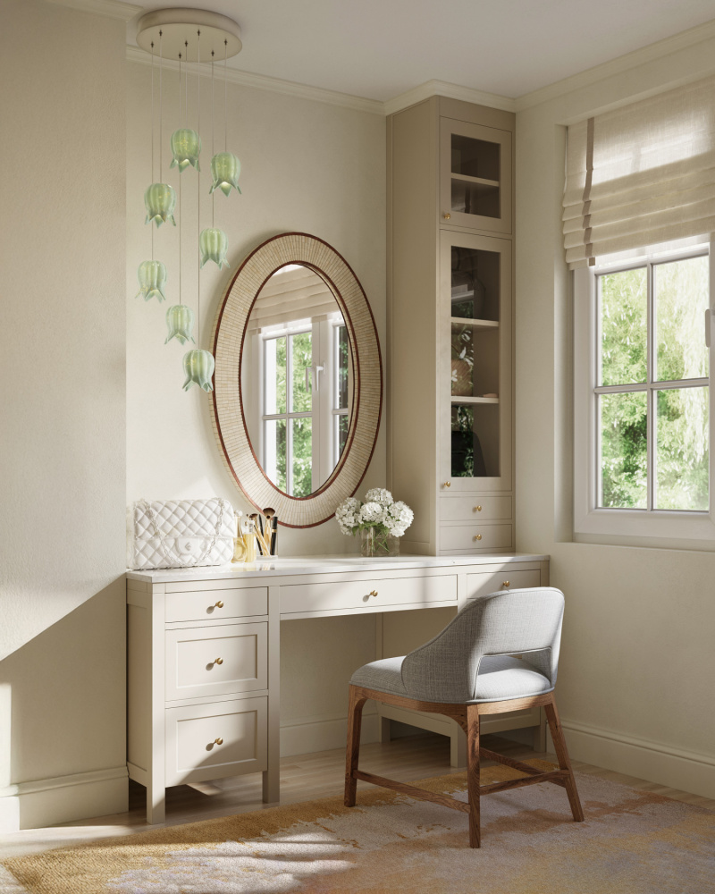 Polpo White 7-Light Round Multi-Drop Pendant