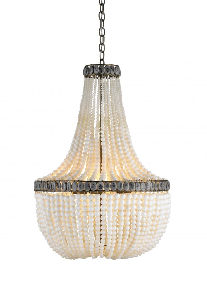 Hedy Cream Beaded Glass Chandelier