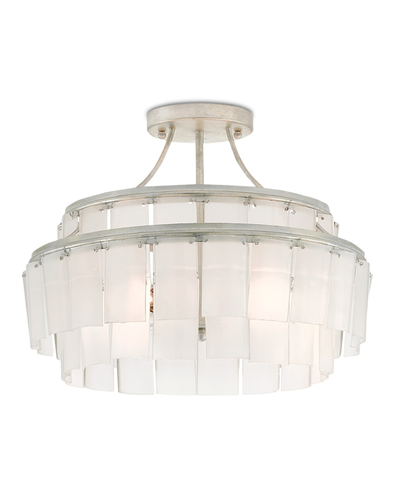 Vintner White Semi-Flush Mount