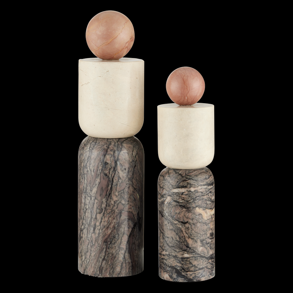 Moreno Marble Objects Set of 2