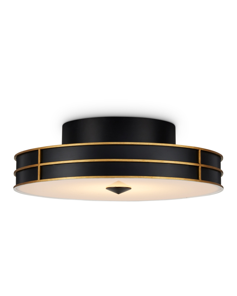 Fielding Black Flush Mount