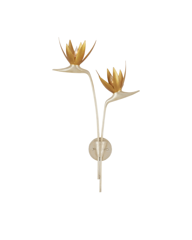 Paradiso Silver & Gold Wall Sconce, Left