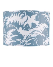 Currey 0900-6008 - Aviary Dusty Blue Large Drum Lamp Shade