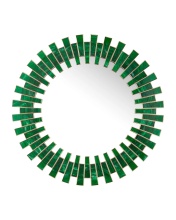 Currey 1000-0170 - Glasdele Emerald Round Mirror