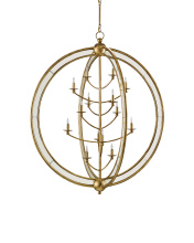 Currey 9236 - Aphrodite Gold Orb Chandelier