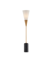 Currey 6000-0864 - Martini Black Torchiere Table Lamp