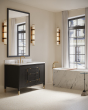 Currey 5800-0079 - Brenham Large Brass Wall Sconce