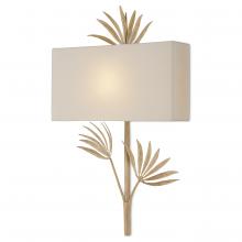 Currey 5900-0049 - Calliope Coco Cream Wall Sconce, White Shade