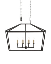 Currey 9000-0289 - Denison Rectangular Black Lantern