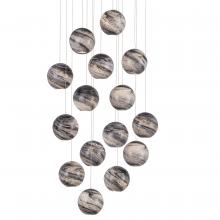 Currey 9000-1008 - Palatino 15-Light Round Multi-Drop Pendant