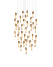 Currey 9000-1385 - Cannula 36-Light Round Multi-Drop Pendant