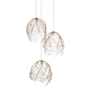 Currey 9000-1388 - Banyan 3-Light Round Multi-Drop Pendant