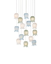 Currey 9000-1421 - Polpo Misto 15-Light Round Multi-Drop Pendant