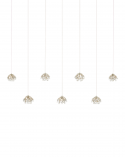 Currey 9000-1054 - Crystal Bud 7-Light Linear Multi-Drop Pendant