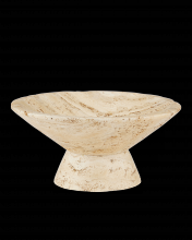 Currey 1200-0811 - Lubo Travertine Large Bowl