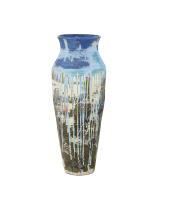 Currey 2200-0043 - Capizzi Blue Drip Urn