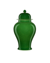 Currey 1200-0578 - Imperial Green Large Temple Jar