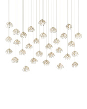 Currey 9000-0672 - Crystal Bud 30-Light Linear Multi-Drop Pendant
