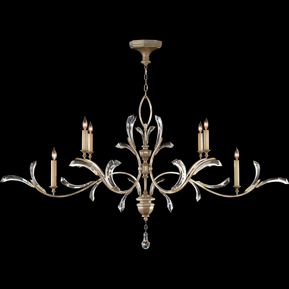 Beveled Arcs 74" Oblong Chandelier