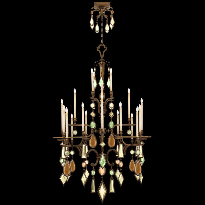 Encased Gems 53" Round Chandelier