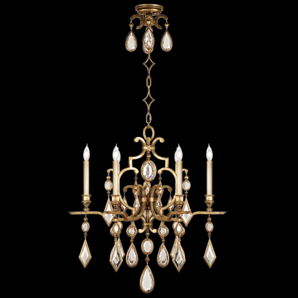 Encased Gems 29" Round Chandelier