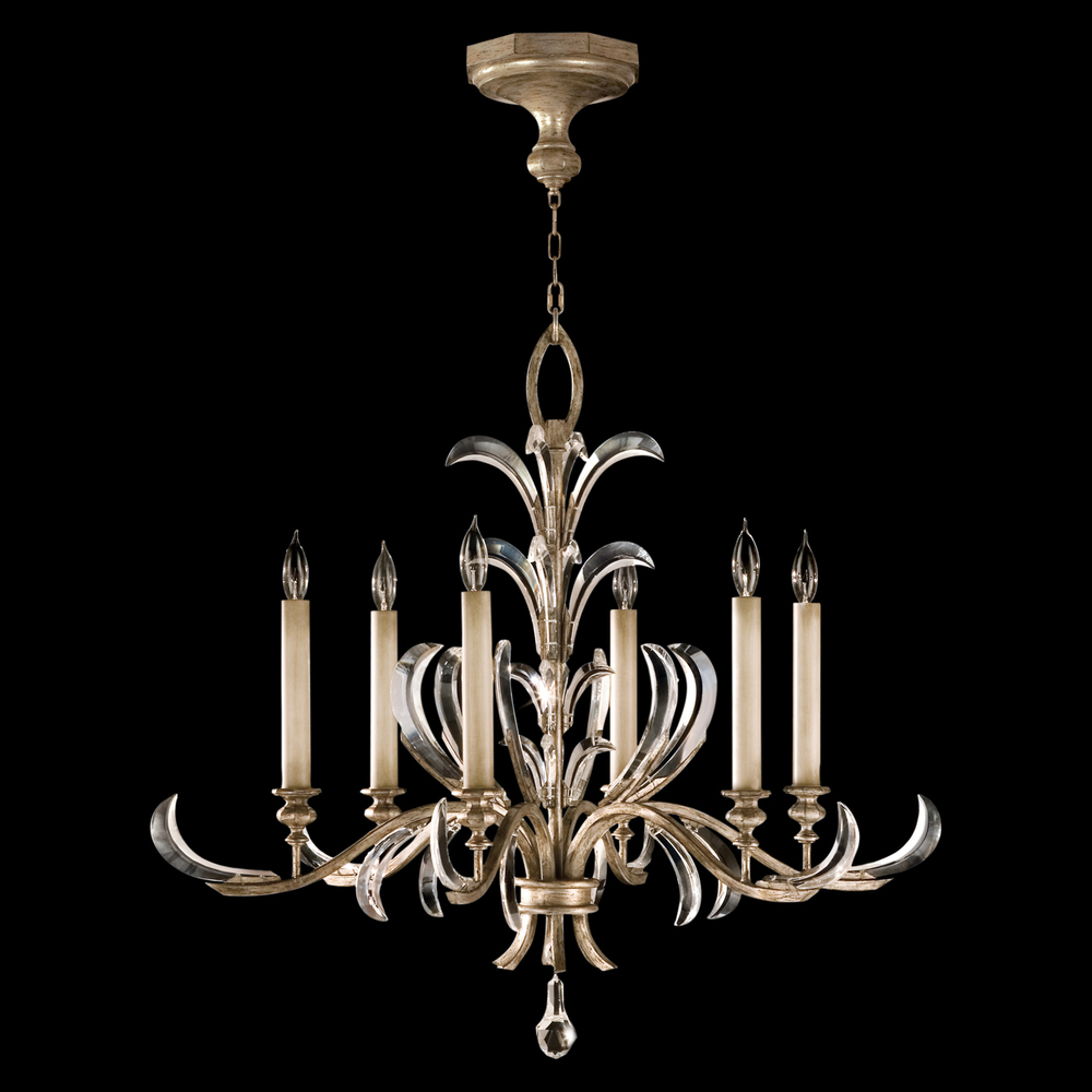 Beveled Arcs 37" Round Chandelier