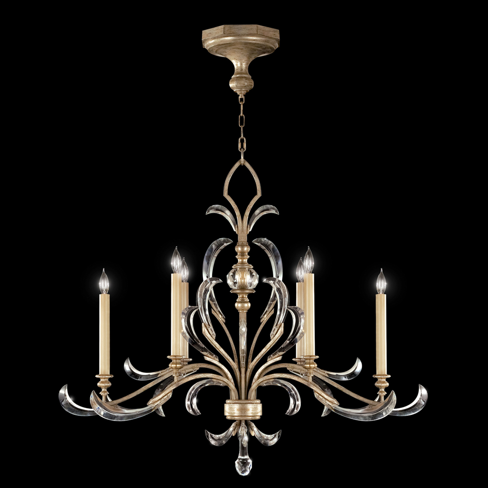 Beveled Arcs 44" Oblong Chandelier