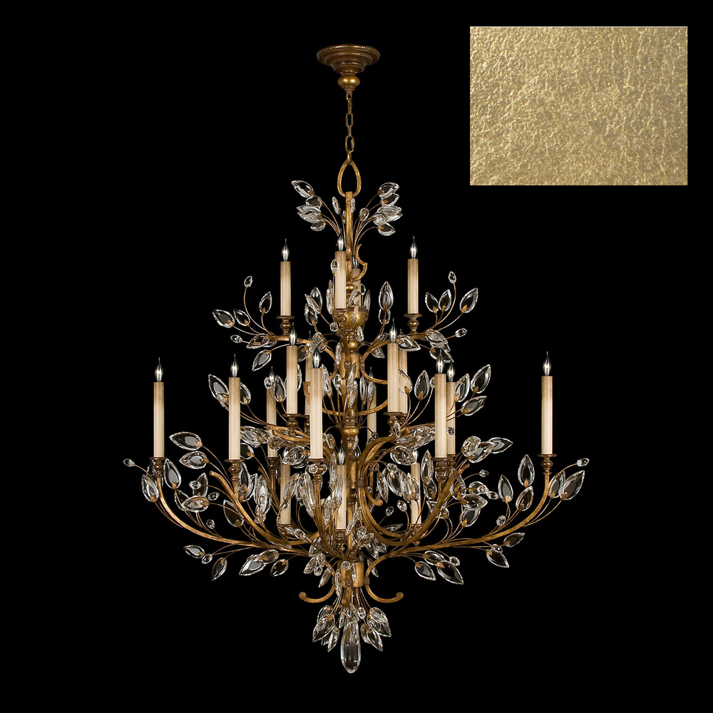 Crystal Laurel 45" Round Chandelier