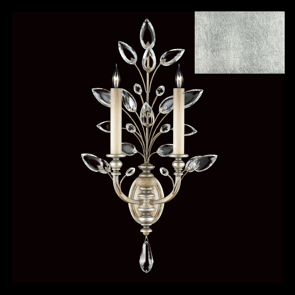 Crystal Laurel 28" Sconce