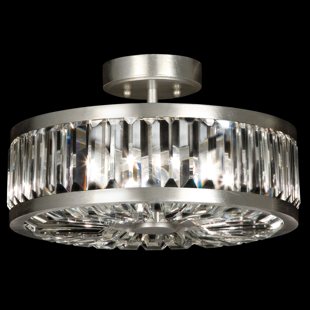 Crystal Enchantment 16" Round Semi-Flush Mount